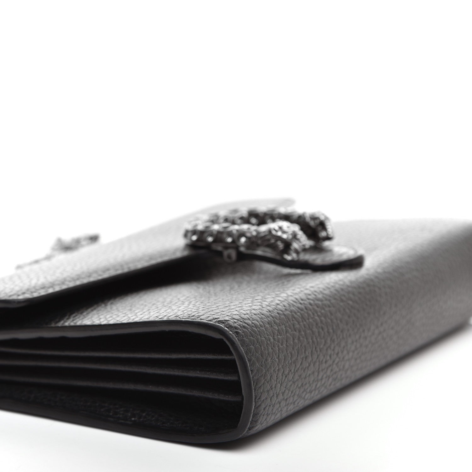 Gucci Calfskin Mini Dionysus Chain Wallet Black 6 of 11