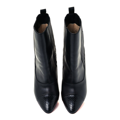 Christian Louboutin Calfskin Shine Me In The 90s 85 Ankle Boots 38 Black 4 of 9