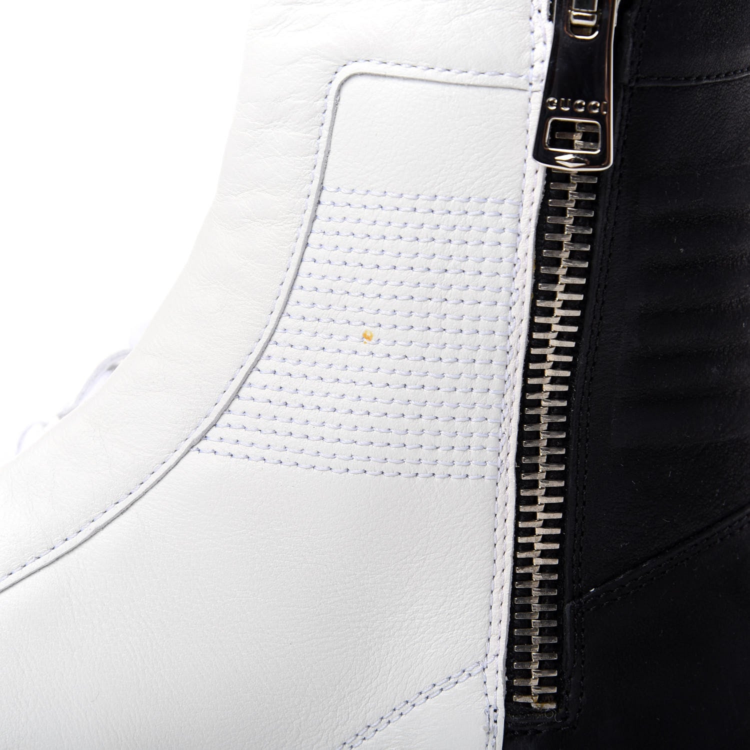 Gucci Calfskin Mens High Top Sneakers 9 White 10 of 11