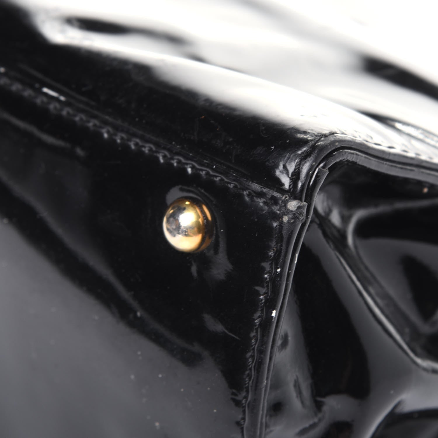 Chanel Patent Logo Tote Black 9 of 17