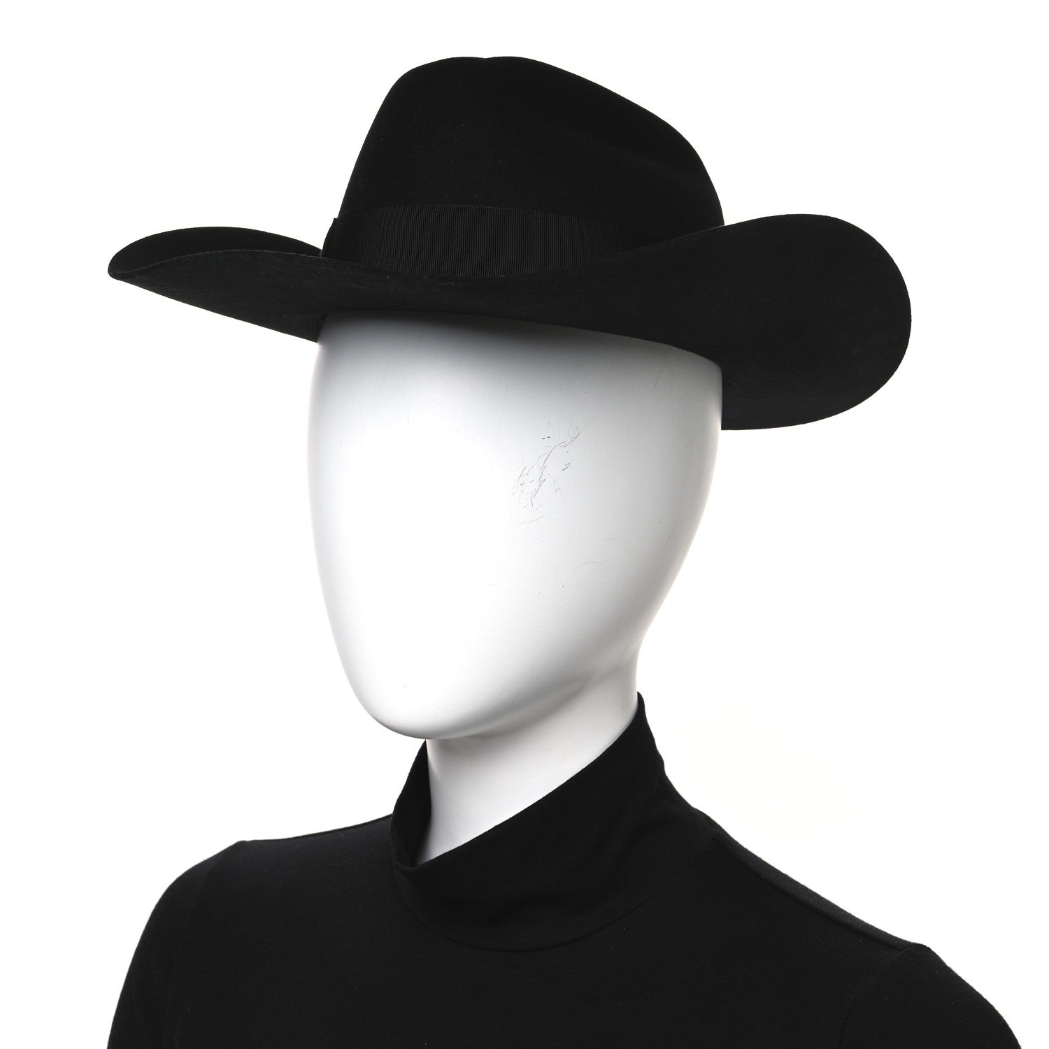 Gucci Felt Dallas Wide Brim Hat S Black 2 of 8