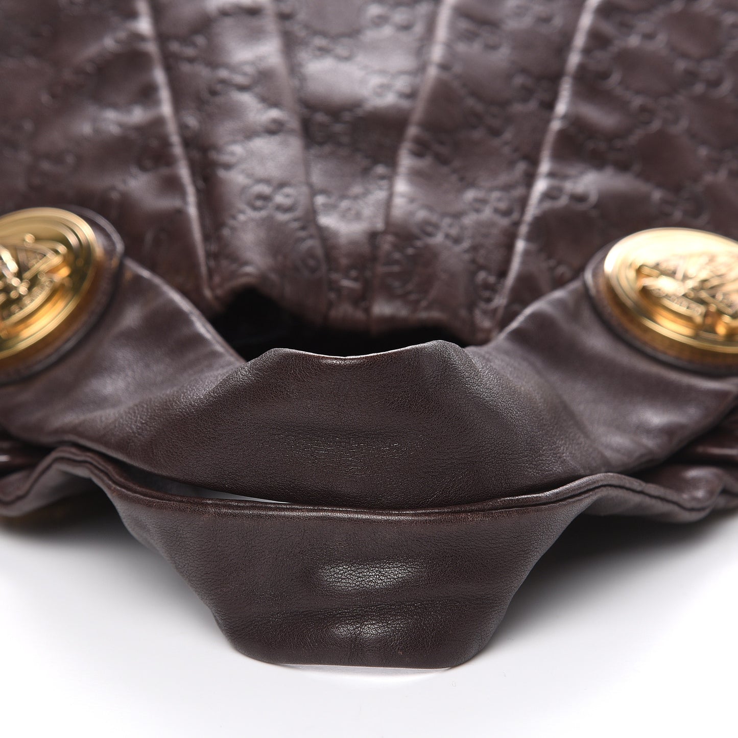 Guccissima Medium Hysteria Top Handle Bag Chocolate