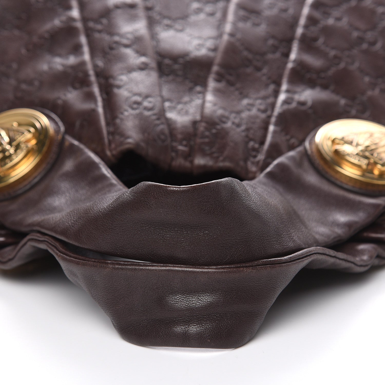 Gucci Guccissima Medium Hysteria Top Handle Bag Chocolate 9 of 13