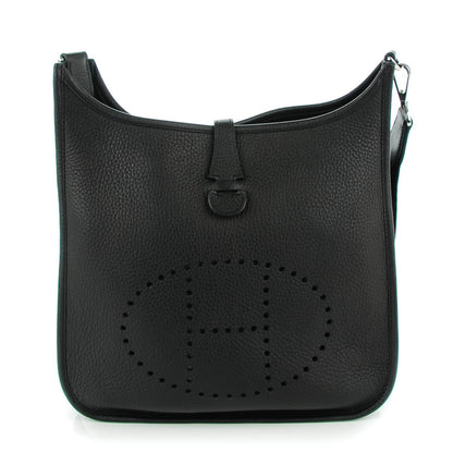 Hermes Taurillon Clemence Evelyne III PM Black 1 of 7