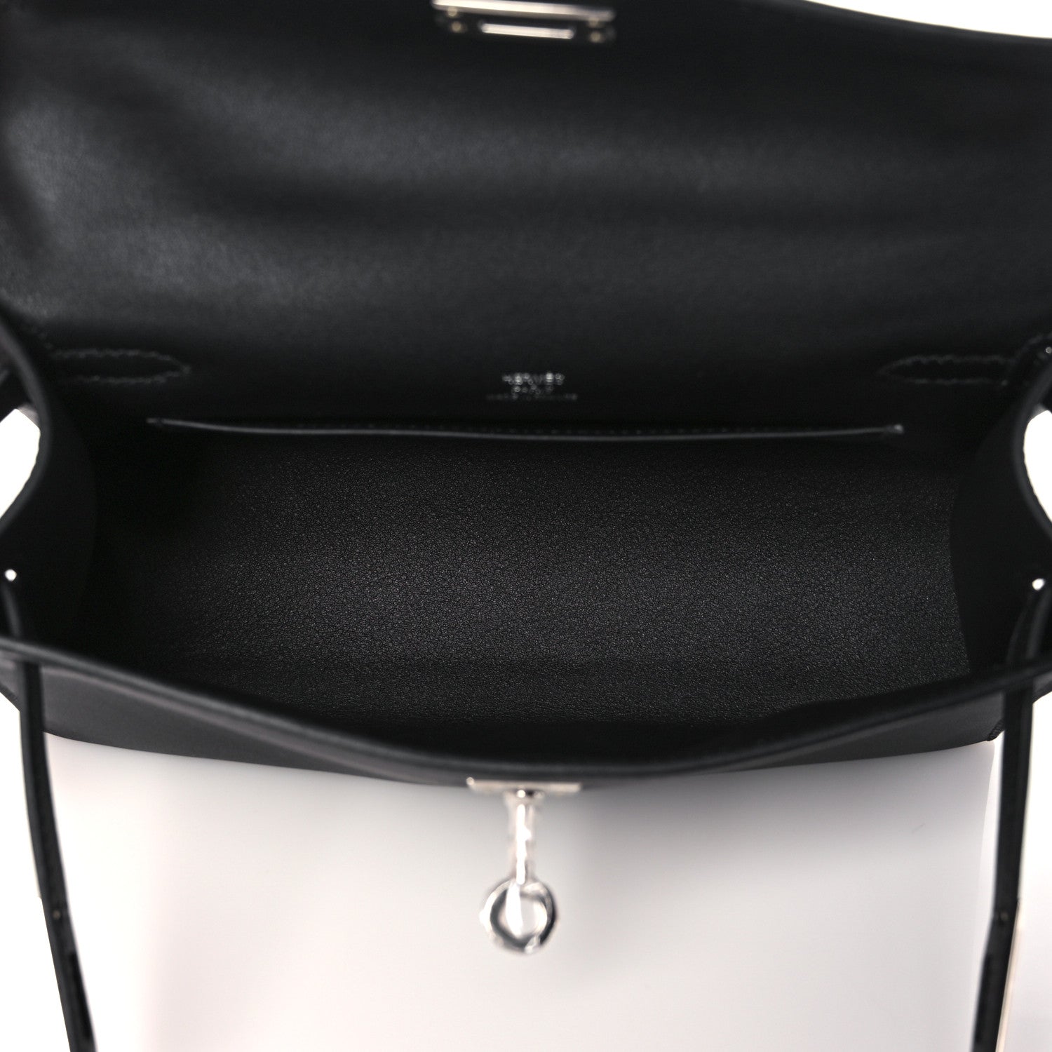 Hermes Swift Kelly Pochette Clutch Black 5 of 9