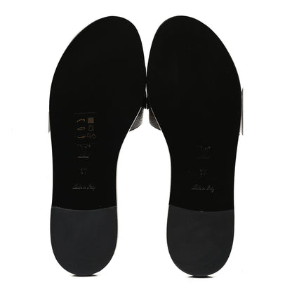 Louis Vuitton Patent Calfskin Monogram LV Black Heart Flat Mules 37 Cacao 7 of 10