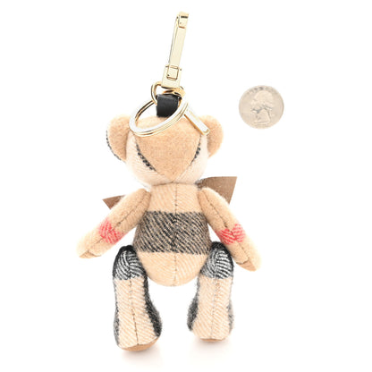 Burberry Cashmere House Check Thomas Bear Bag Charm Camel 2 of 4