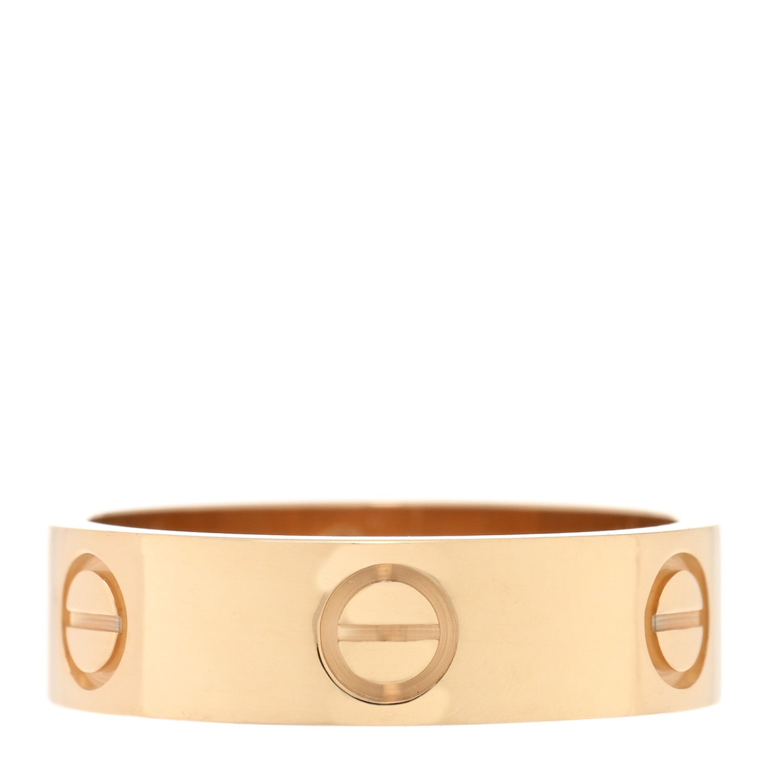 Cartier 18K Yellow Gold 5.5mm LOVE Ring 55 7.25 1 of 5