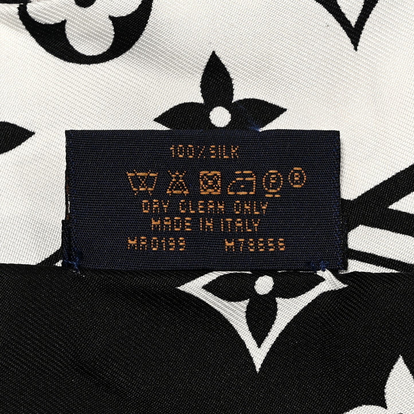 Silk Monogram Confidential Bandeau Black
