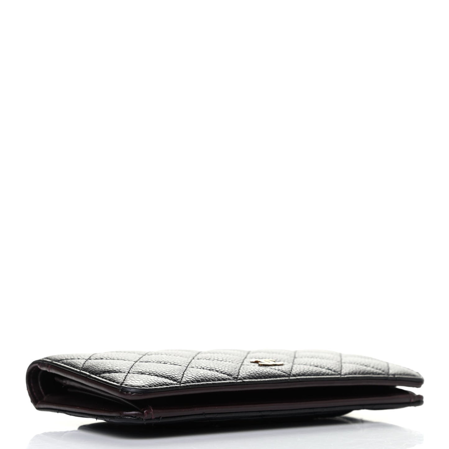 Caviar Quilted Yen Wallet Black