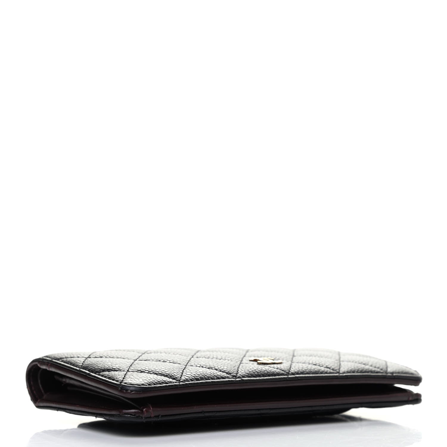 Chanel Caviar Quilted Yen Wallet Black 3 of 7