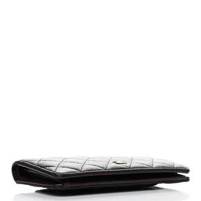 Chanel Caviar Quilted Yen Wallet Black 3 of 7