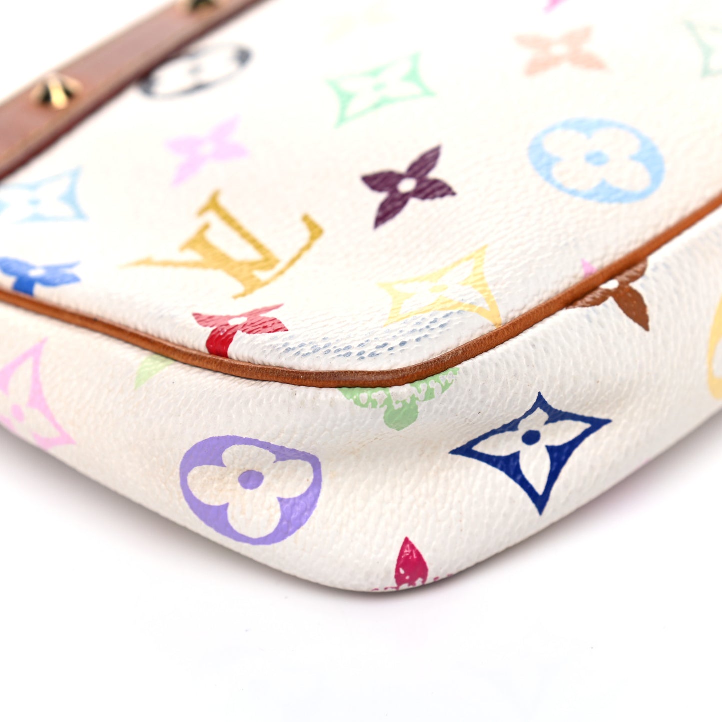 Monogram Multicolor Pochette Accessories White