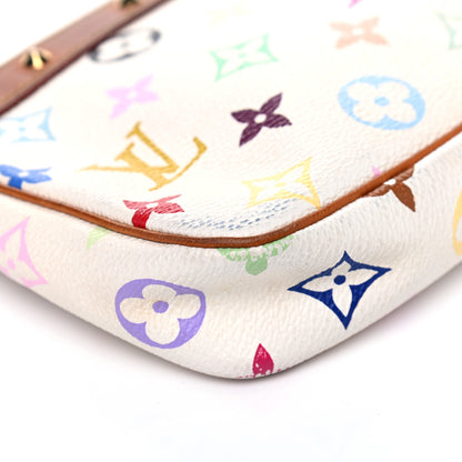 Louis Vuitton Monogram Multicolor Pochette Accessories White 7 of 15
