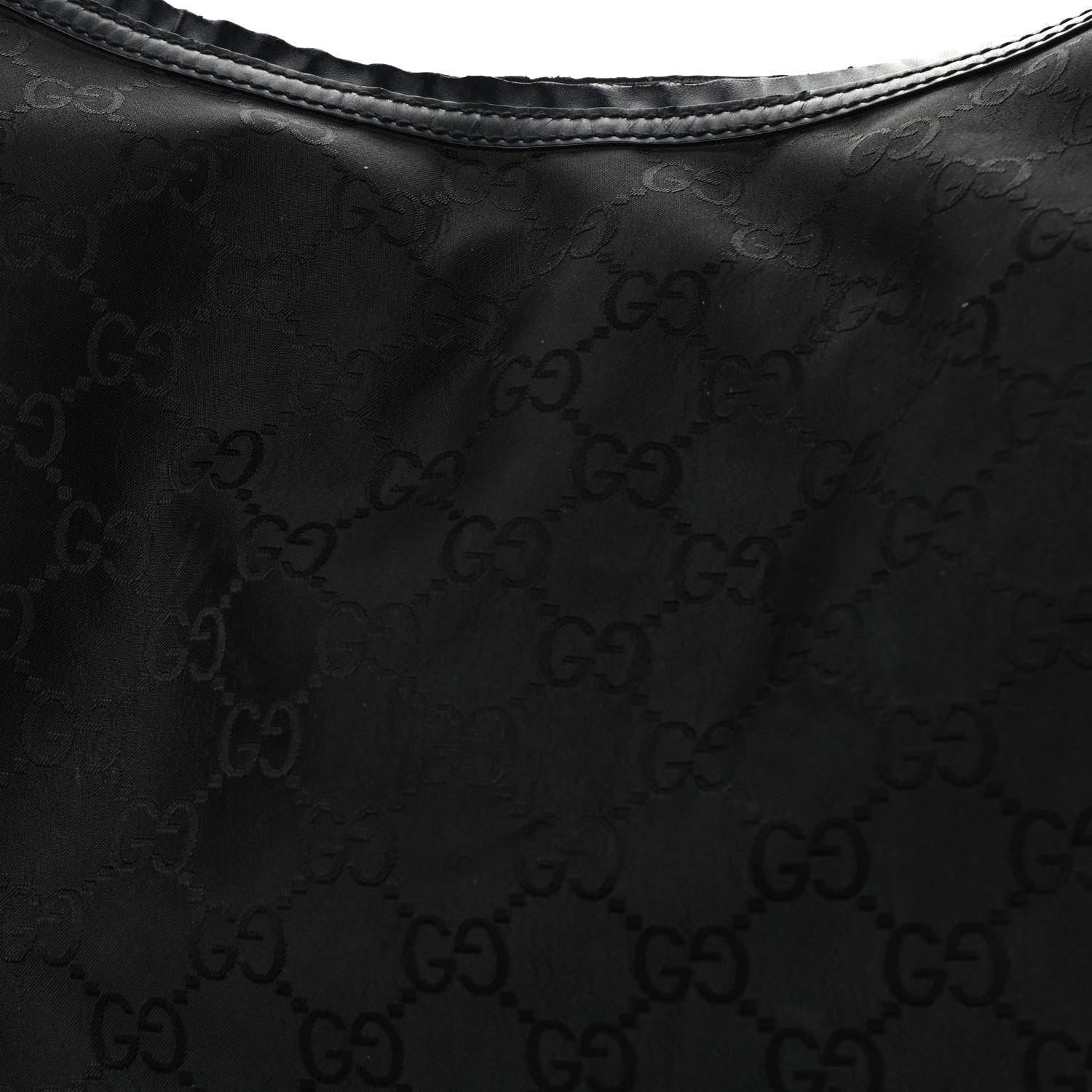 Gucci Nylon Monogram Extra Large Hobo Black 7 of 18
