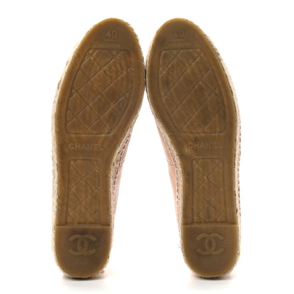 Chanel Lambskin CC Espadrilles 40 Nude 5 of 9