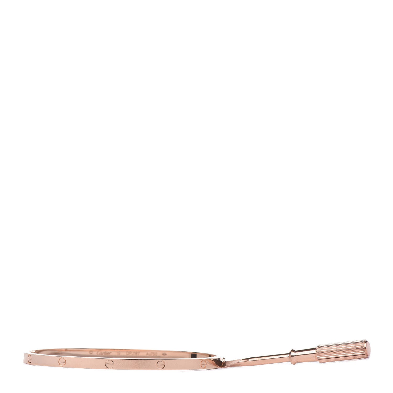 Cartier 18K Pink Gold Small LOVE Bracelet 19 5 of 7