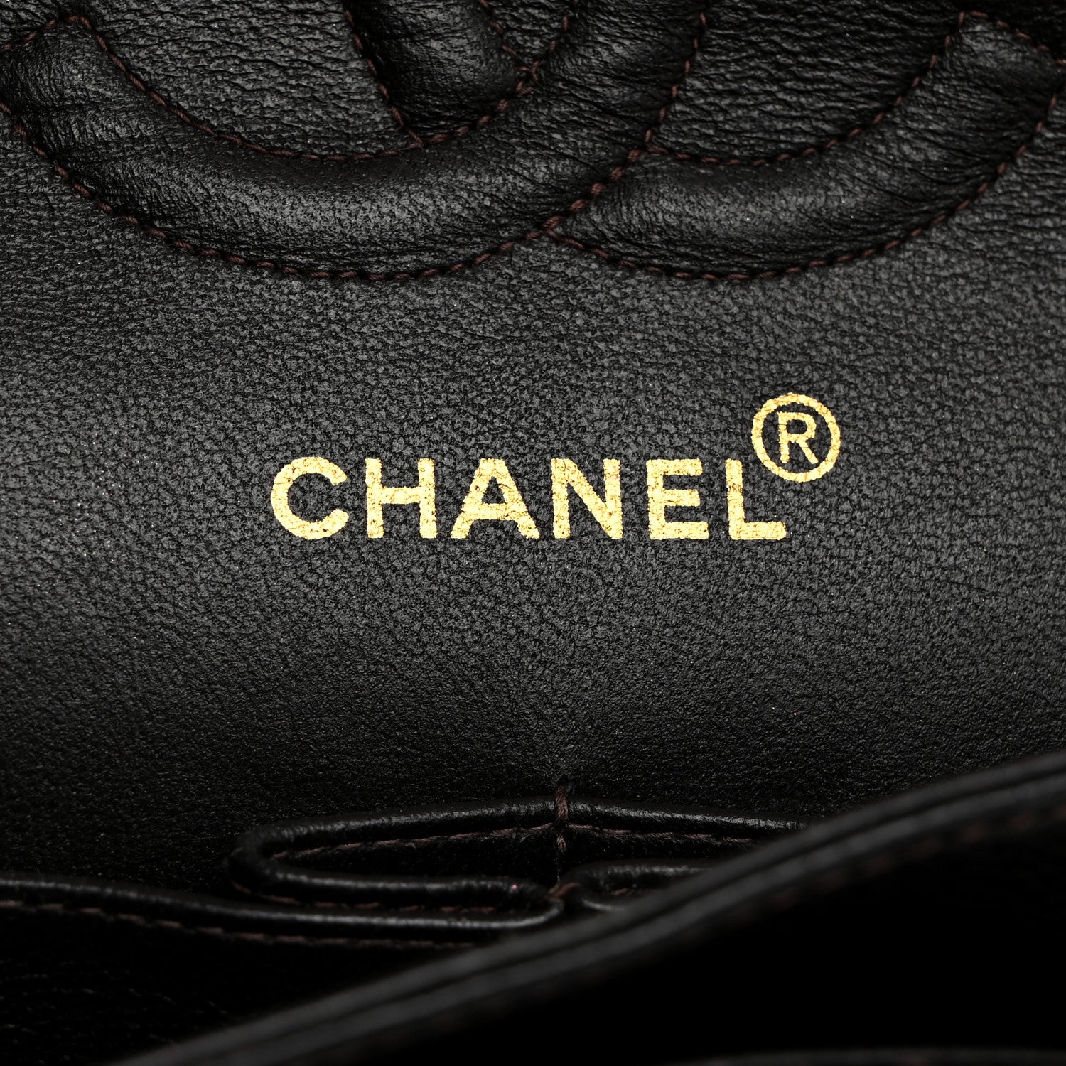 Chanel Caviar Quilted Medium Double Flap Dark Brown 6 of 11