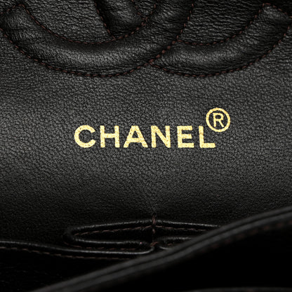 Chanel Caviar Quilted Medium Double Flap Dark Brown 6 of 11