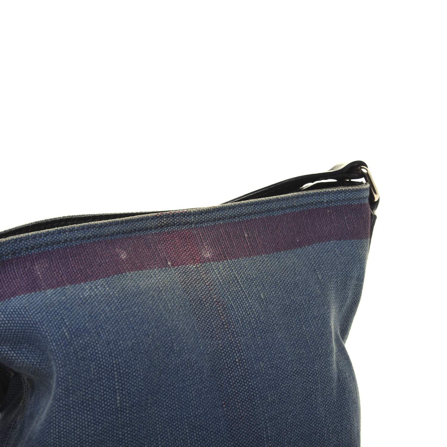 Burberry Overdyed Canvas Mega Check Mini Ashby Hobo Ultramarine Blue 17 of 23