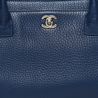 Chanel Calfskin Cerf Executive Shopper Tote Blue 11 of 14