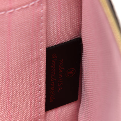 Louis Vuitton Damier Ebene Neverfull MM GM Pochette Rose Ballerine 7 of 10