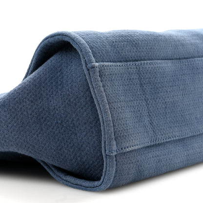 Chanel Canvas Small Deauville Tote Blue 9 of 12