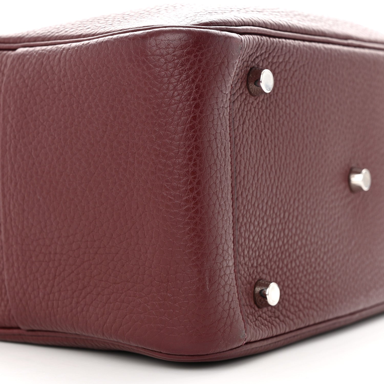 Hermes Taurillon Clemence Lindy 26 Bordeaux 9 of 10
