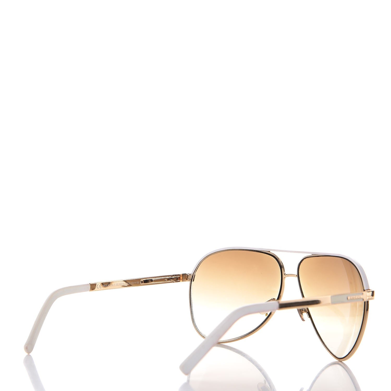 Gucci Aviator Sunglasses 1827/S White Gold 4 of 7
