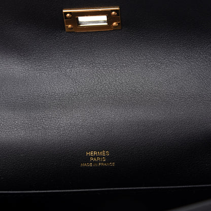 Hermes Swift Kelly Pochette Clutch Black 6 of 7