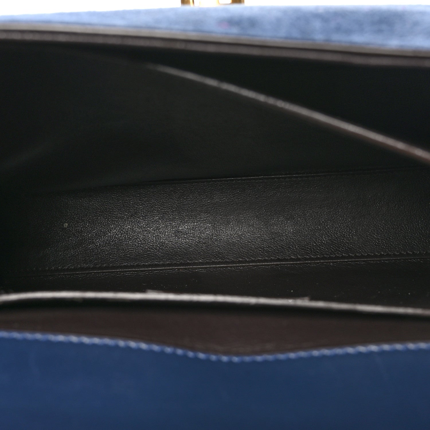 Saint Laurent Kid Scamosciato Smooth Calfskin Medium Classic Monogram Cassandra Top Handle Marine Rouge Legion 5 of 12