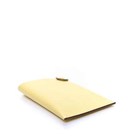 Hermes Epsom Tarmac PM Passport Holder Jaune Poussin 4 of 8