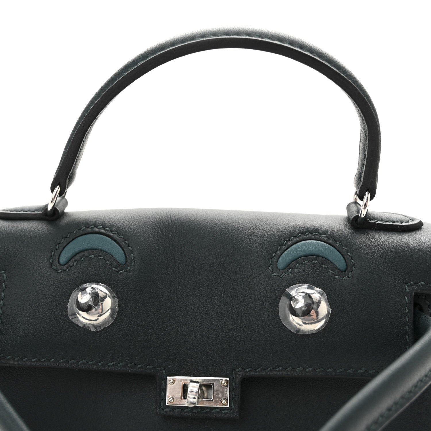 Hermes Swift Quelle Idole Kelly Doll Handbag Vert Cypress Vert Bosphore 15 of 21