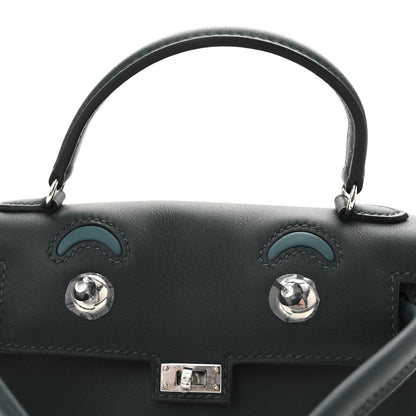 Hermes Swift Quelle Idole Kelly Doll Handbag Vert Cypress Vert Bosphore 15 of 21