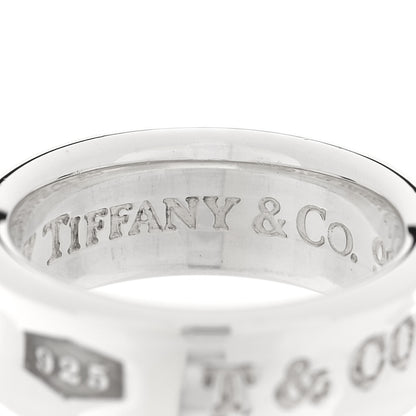 Tiffany Sterling Silver 1837 Band Ring 50 5.5 4 of 4