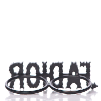 Christian Dior Crystal J'Adior Double Ring M Black 3 of 5