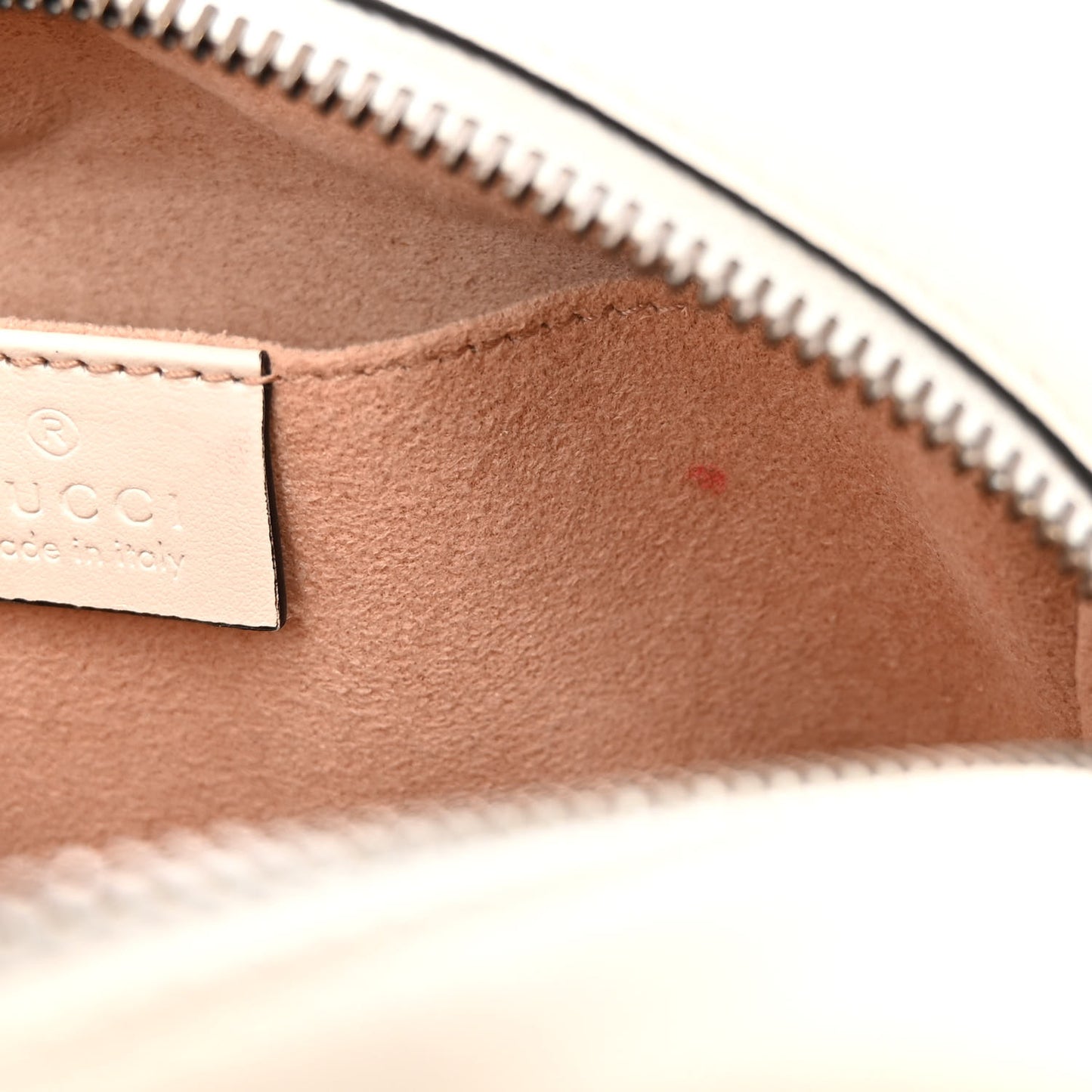 Calfskin Matelasse Mini GG Marmont Chain Shoulder Bag White