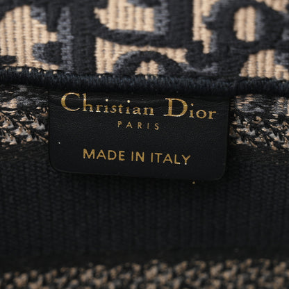 Christian Dior Oblique Mini Book Tote With Strap Blue Multicolor 6 of 11