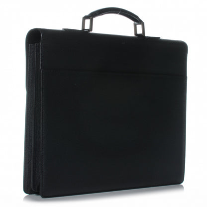 Louis Vuitton Taiga Serviette Moskova 2 Soufflets Briefcase Ardoise 3 of 7