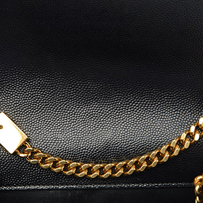 Saint Laurent Grain De Poudre Small Monogram Kate Satchel Black 9 of 15