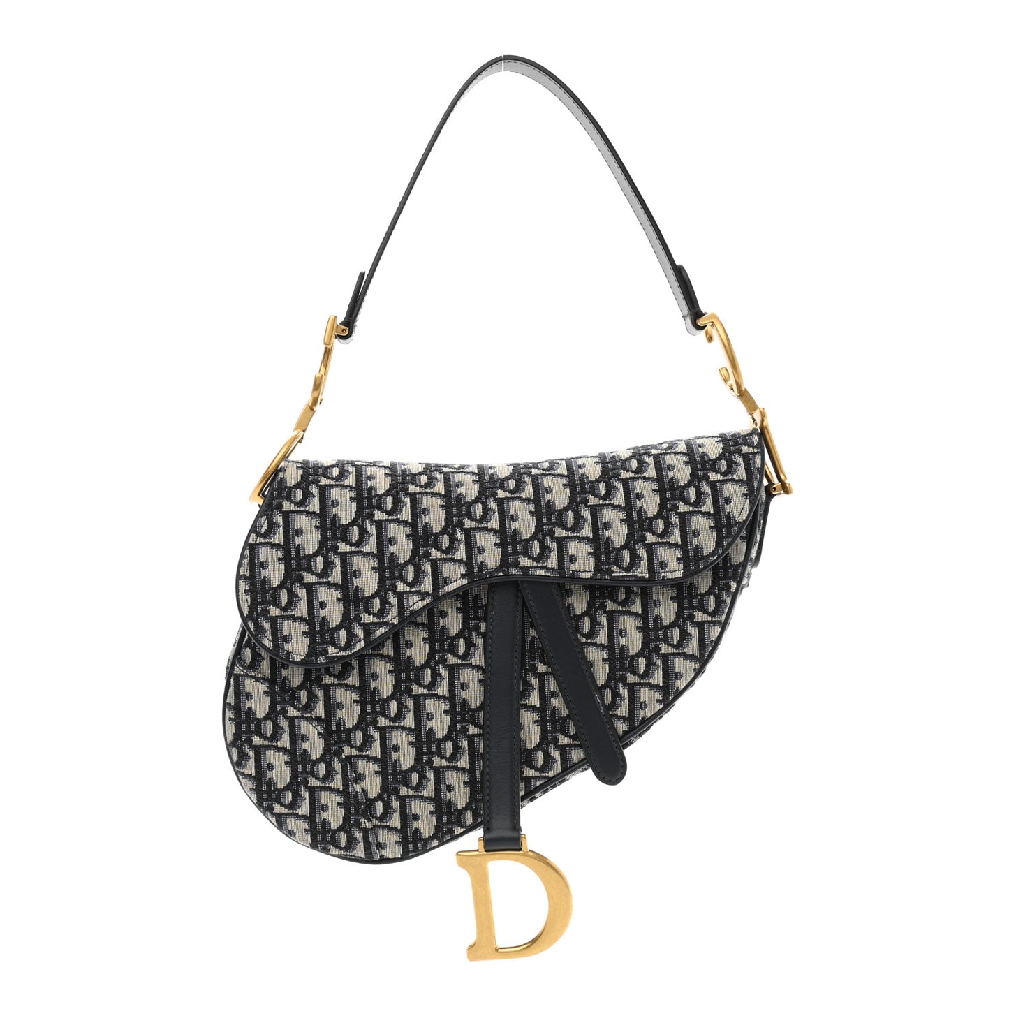 Oblique Saddle Bag Blue