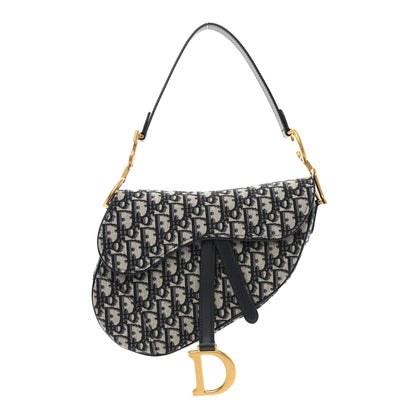 Christian Dior Oblique Saddle Bag Blue 1 of 11