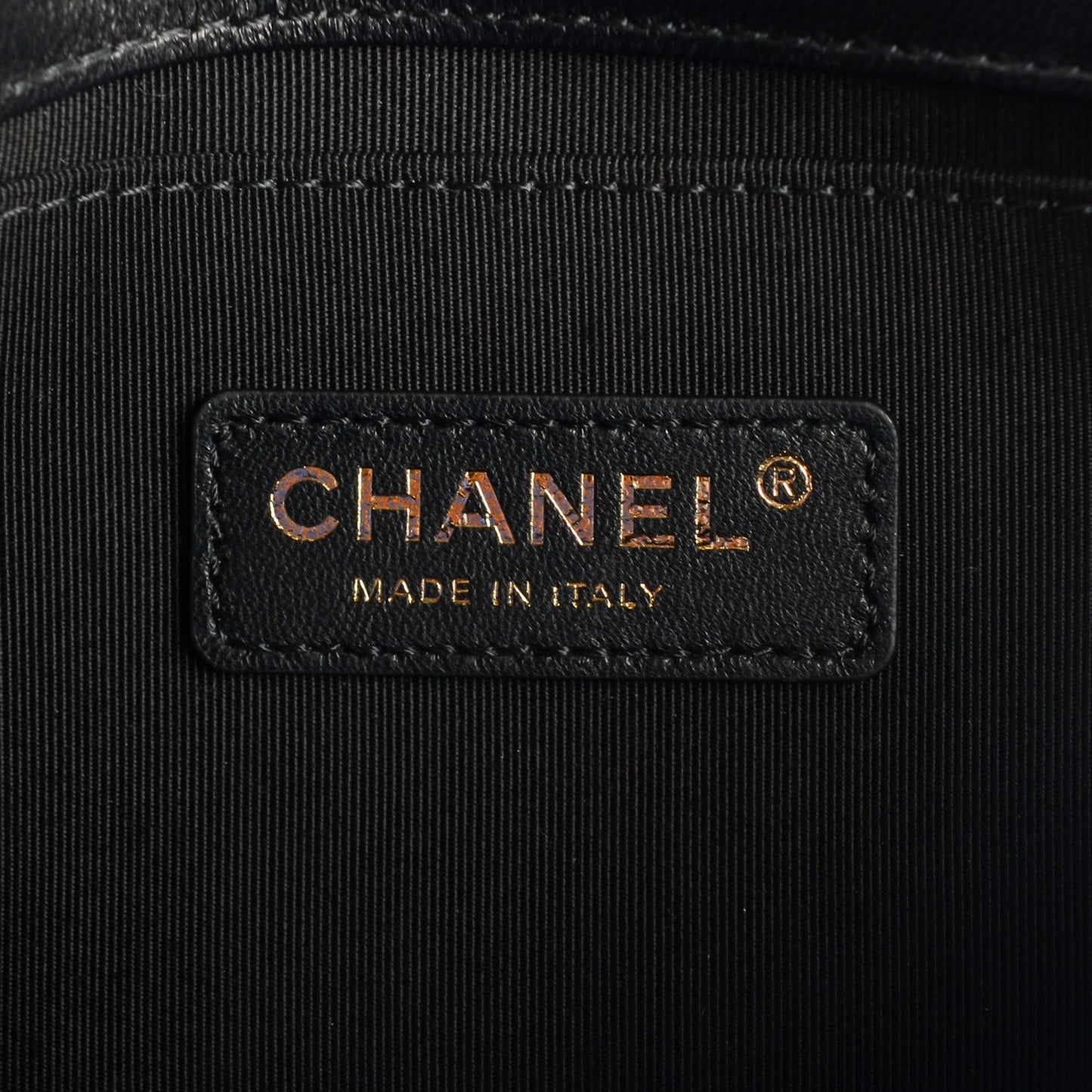 Lambskin Quilted Medium Crest Embellished Boy Flap Multicolor