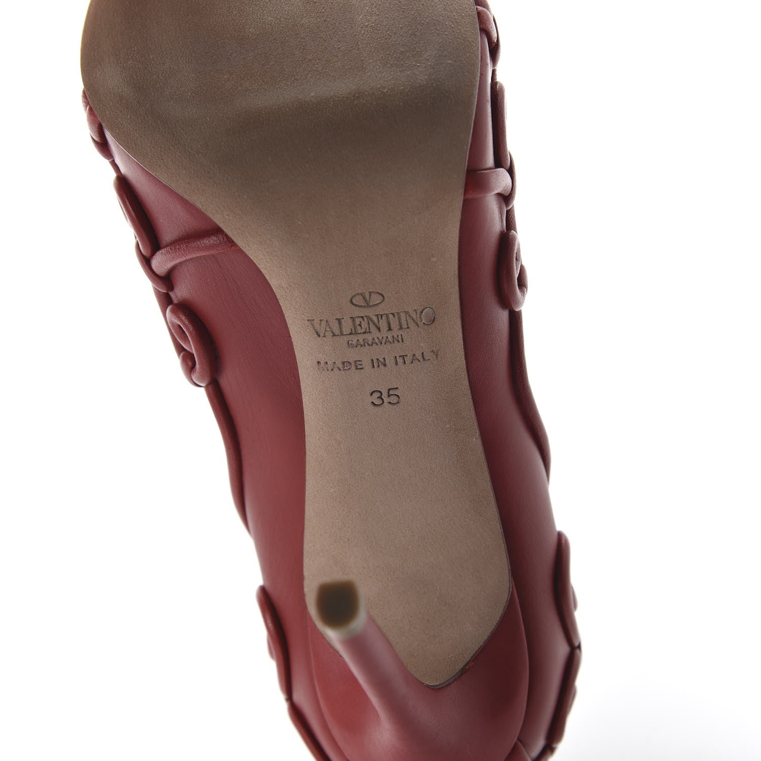 Valentino Garavani Nappa Swirl Pumps 35 Rosso Valentino 7 of 10