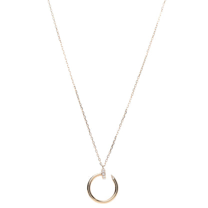Cartier 18K Pink Gold Diamond Juste Un Clou Pendant Necklace 1 of 5