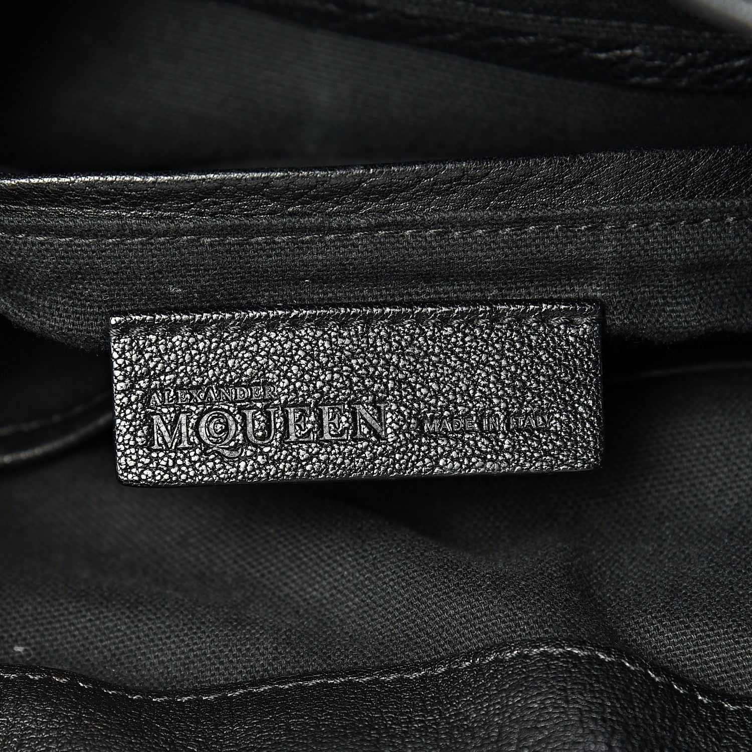 Alexander McQueen Small Padlock Biker Hobo Black 5 of 13
