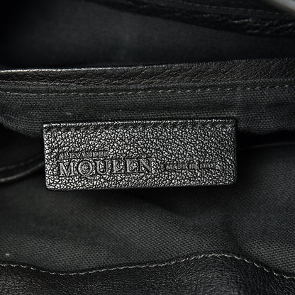Alexander McQueen Small Padlock Biker Hobo Black 5 of 13
