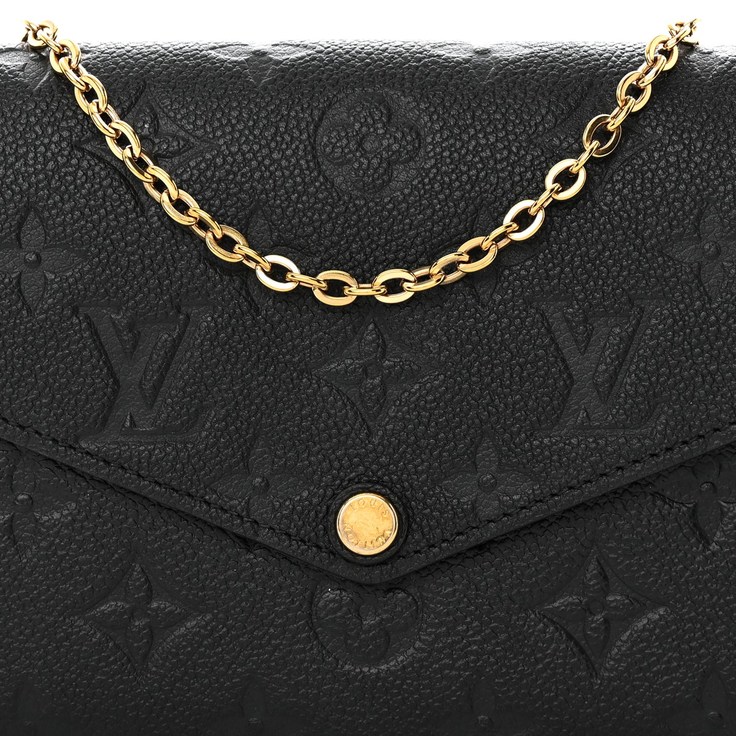 Empreinte Pochette Felicie Chain Wallet Black