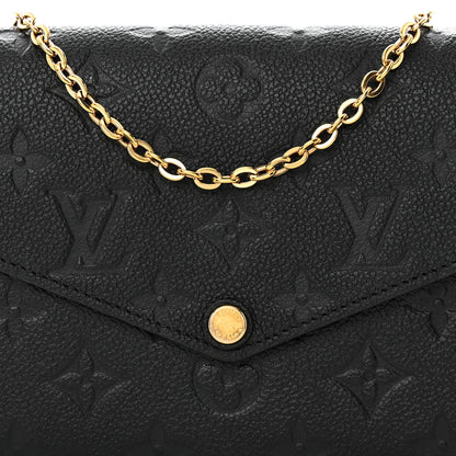 Louis Vuitton Empreinte Pochette Felicie Chain Wallet Black 8 of 15
