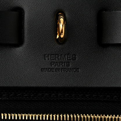 Hermes Toile Militaire Vache Hunter Herbag Zip Retourne 31 PM Black 7 of 11